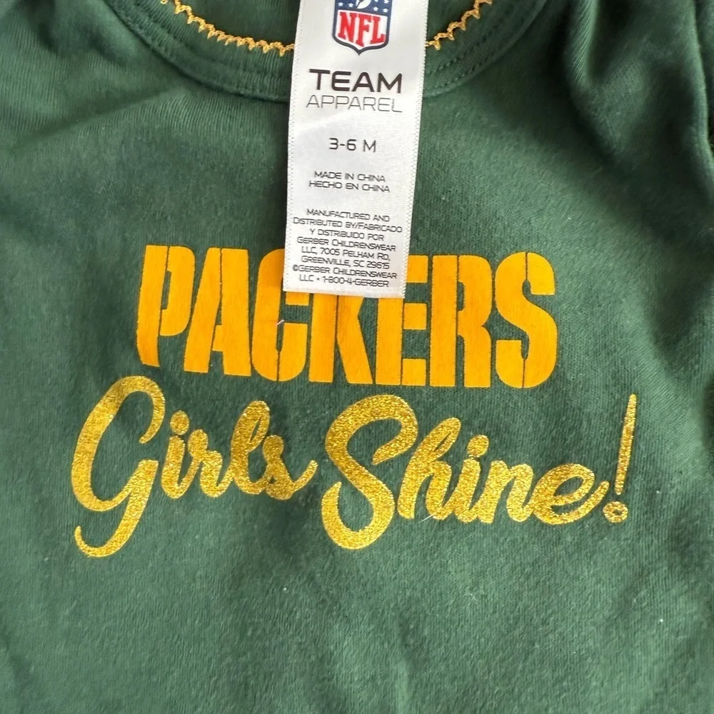 Bundle (2) NFL Packers Baby Onesie